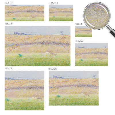 Mural de pared con estampado hermoso Campo de verano