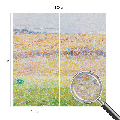 Mural de pared con estampado hermoso Campo de verano