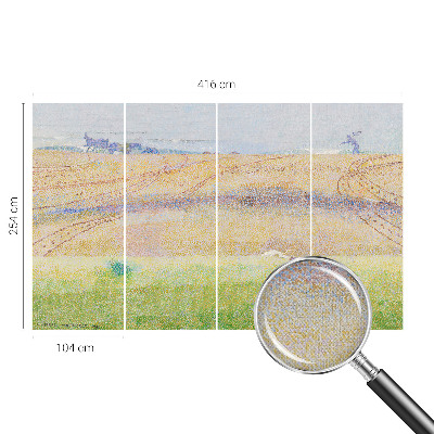 Mural de pared con estampado hermoso Campo de verano