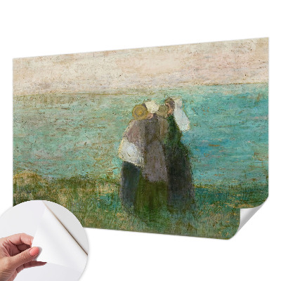 Papel mural texturado decorativo con diseño 'Reflejo junto al mar'
