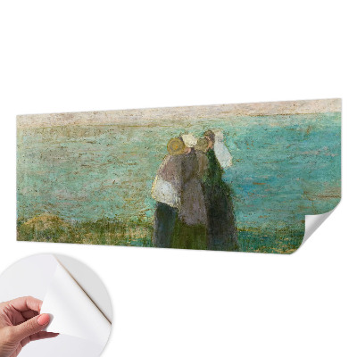 Papel mural texturado decorativo con diseño 'Reflejo junto al mar'
