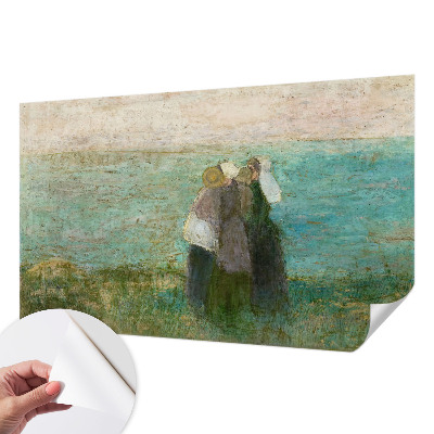 Papel mural texturado decorativo con diseño 'Reflejo junto al mar'