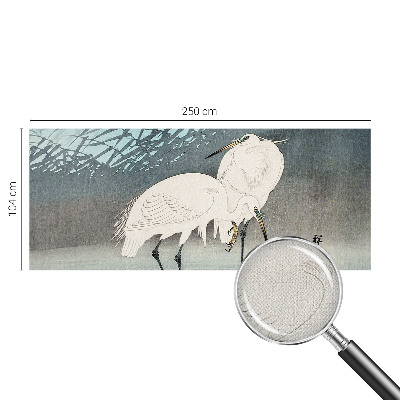 Fotomural decorativo para cabecero de cama Aves delicadas