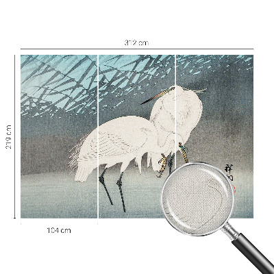 Fotomural decorativo para cabecero de cama Aves delicadas