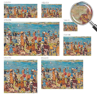 Papel mural con patrón decorativo Escena de playa