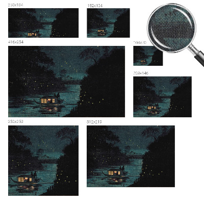 Mural de pared con estampado hermoso Luces del atardecer