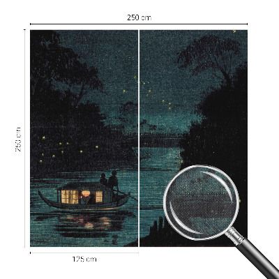 Mural de pared con estampado hermoso Luces del atardecer