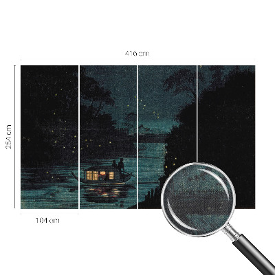 Mural de pared con estampado hermoso Luces del atardecer