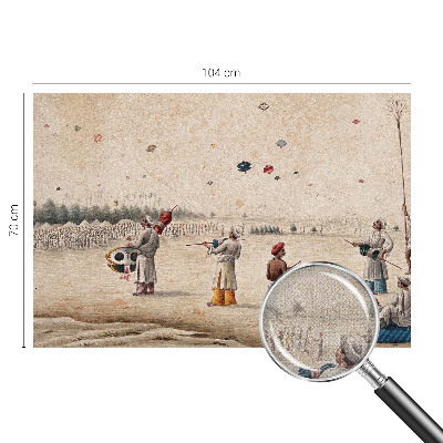 Papel mural texturado decorativo Cometas voladoras