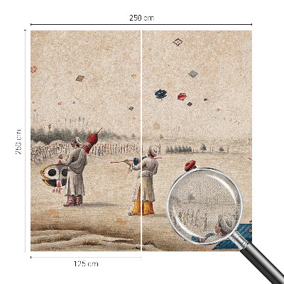 Papel mural texturado decorativo Cometas voladoras