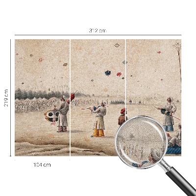 Papel mural texturado decorativo Cometas voladoras