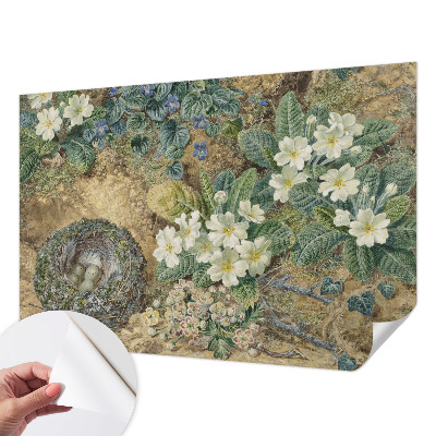 Fotomural decorativo para cabecero de cama con composición de primavera