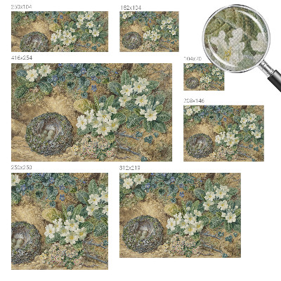 Fotomural decorativo para cabecero de cama Composición de primavera