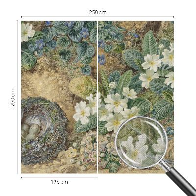 Fotomural decorativo para cabecero de cama Composición de primavera