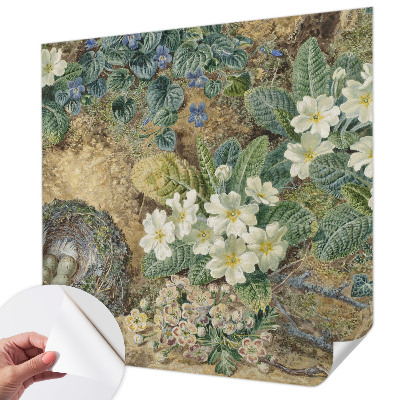 Fotomural decorativo para cabecero de cama con composición de primavera