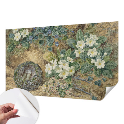 Fotomural decorativo para cabecero de cama con composición de primavera