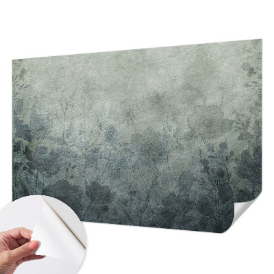 Papel mural texturado decorativo con motivo vegetal de estilo elegante