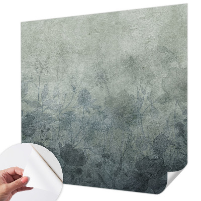 Papel mural texturado decorativo con motivo vegetal de estilo elegante