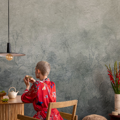 Papel mural texturado decorativo Elegancia vegetal