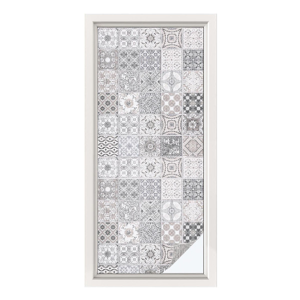 Vinilo ventana privacidad Patrones de mosaico