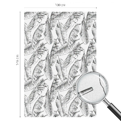 Vinilo decorativo adhesivo para cristales hojas tropicales