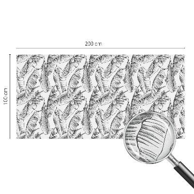 Vinilo decorativo adhesivo para cristales hojas tropicales