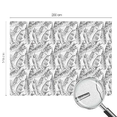 Vinilo decorativo adhesivo para cristales hojas tropicales