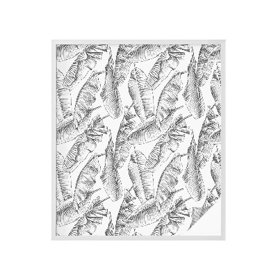 Vinilo decorativo adhesivo para cristales hojas tropicales