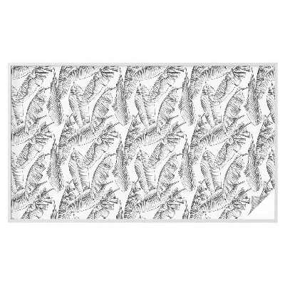 Vinilo decorativo adhesivo para cristales hojas tropicales