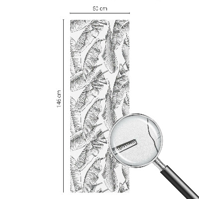 Vinilo decorativo adhesivo para cristales hojas tropicales