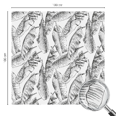 Vinilo decorativo adhesivo para cristales hojas tropicales