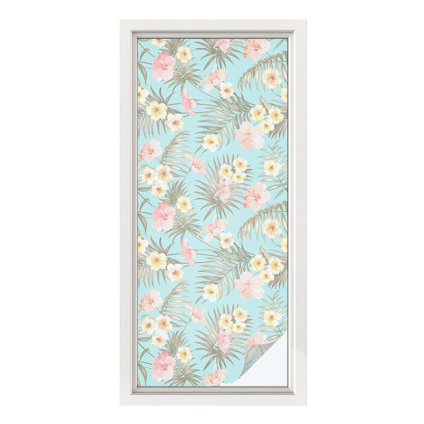 Vinilo ventana privacidad Patrón tropical