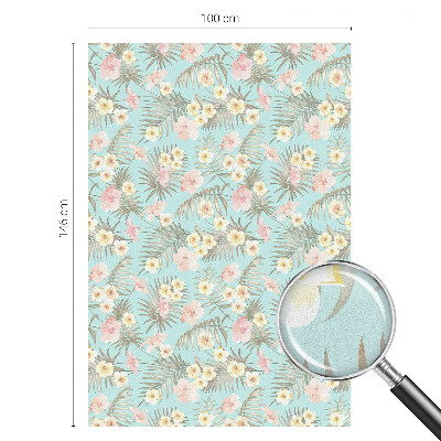 Vinilo ventana privacidad Patrón tropical