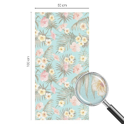 Vinilo ventana privacidad Patrón tropical