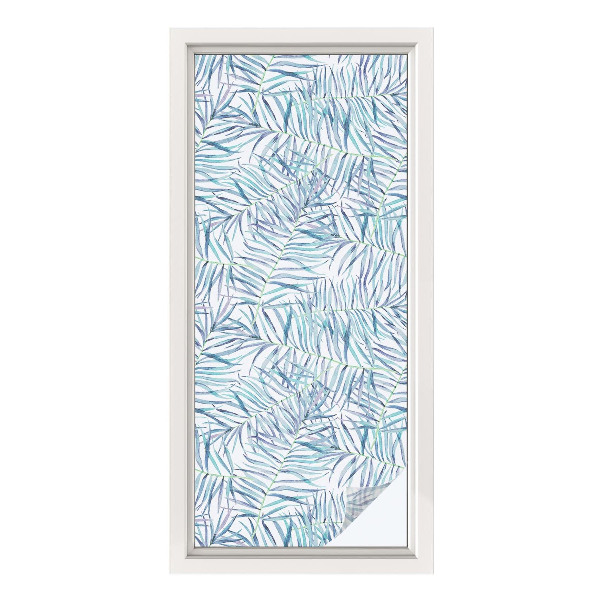 Vinilo para cristales efecto vitral Patrón botánico