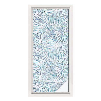 Vinilo para cristales efecto vitral Patrón botánico