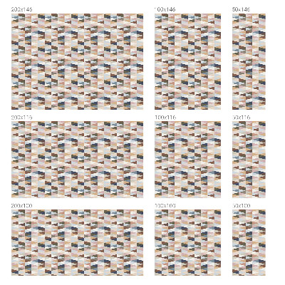 Vinilo para cristales opaco decorativo Simetría pastel