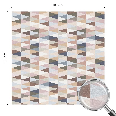 Vinilo para cristales opaco decorativo Simetría pastel