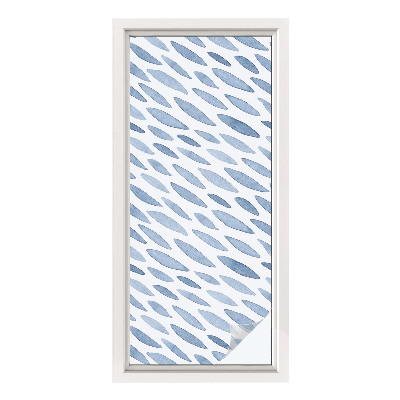 Vinilo para ventanas motivo vitral Trazos azules