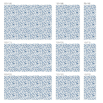 Vinilo para ventanas motivo vitral Trazos azules