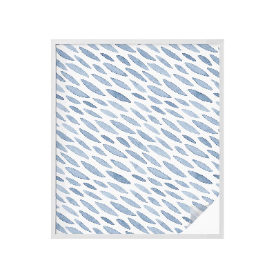 Vinilo para ventanas motivo vitral Trazos azules