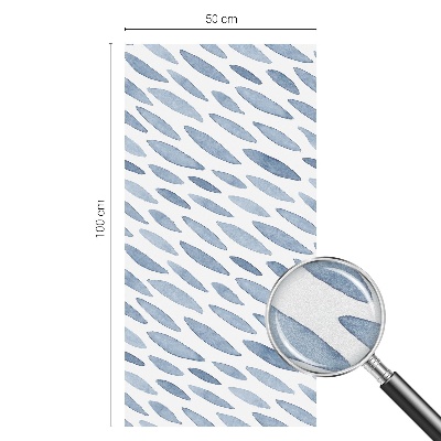 Vinilo para ventanas motivo vitral Trazos azules