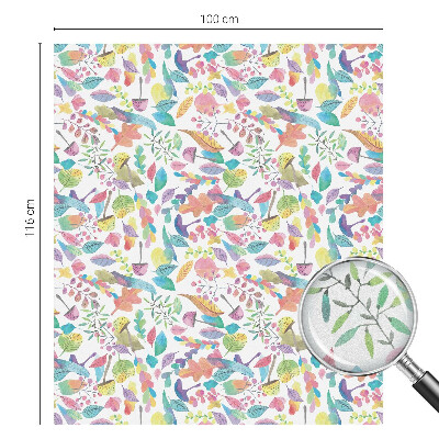 Vinilo para ventanas motivo vitral Composición colorida