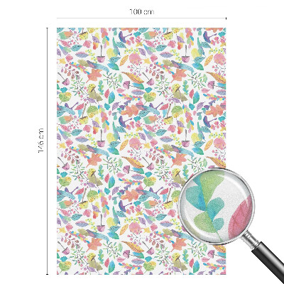 Vinilo para ventanas motivo vitral Composición colorida