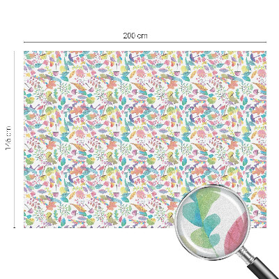 Vinilo para ventanas motivo vitral Composición colorida