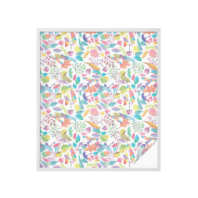 Vinilo para ventanas motivo vitral Composición colorida