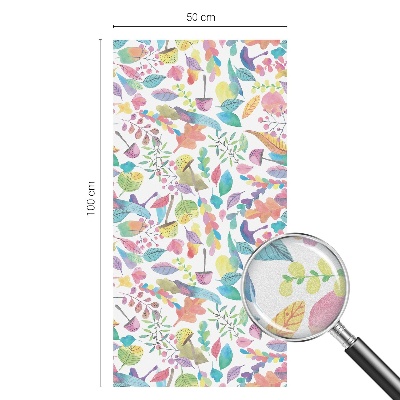 Vinilo para ventanas motivo vitral Composición colorida