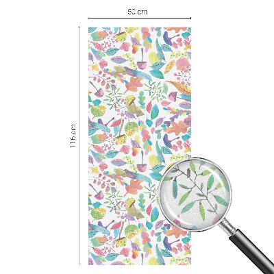 Vinilo para ventanas motivo vitral Composición colorida