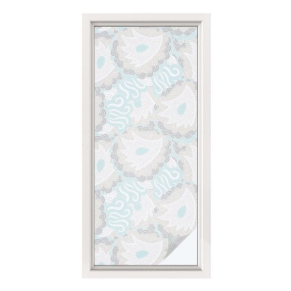 Vinilo para cristales opaco decorativo Plumas delicadas