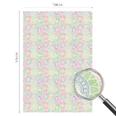 Vinilo para cristales efecto vitral Mandalas coloridos